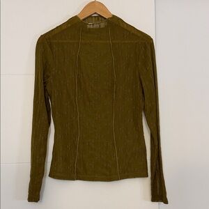 Astr Long Sleeve Top in Olive
